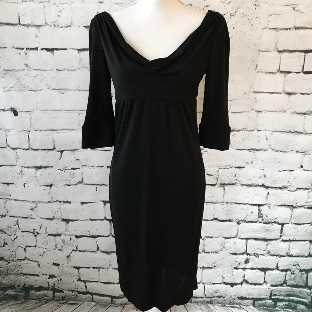 Diane Von Furstenberg Drape Neck Empire Dress SZ 6